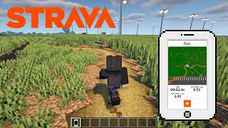 I added Strava to Minecraft [upl. by Dagley]