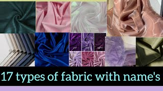 types of fabric with namesDifferent fabrics with namessunnycollectionsviraltrendsunscribe [upl. by Lankton]