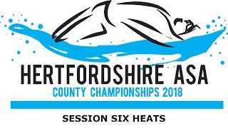 Hertfordshire ASA County Championships 2018  Session 6 Heats [upl. by Adel]