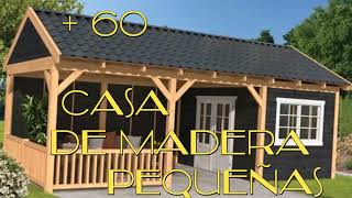 🏡60 CaSas de MaDeRa PEQUEÑAs BONITAS casas pequeñas de madera para campo ciudadcasamaderabonita [upl. by Lolly]