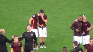 RomaLazio 20 lo scherzo di Florenzi e Manolas a Nainggolan [upl. by Neelav]