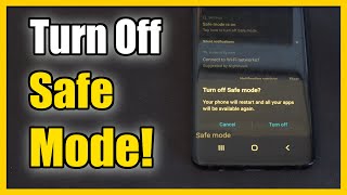 How to EXIT SAFE MODE on Android Phone Samsung S9 [upl. by Eiggem624]