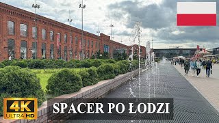 Łódź  Spacer po Piotrkowskiej Manufakturze i innych częściach miasta 4K [upl. by Whiting]