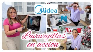 COMO LAVAR PLATOS 🍽️ MAQUINA LAVAVAJILLAS EQUIPO FUNCIONAL PARA TU COCINA DE MIDEA midea [upl. by Otes]