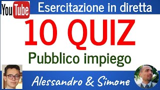 10 quiz in diretta con Simone Chiarelli ed il tecnicale di Alessandro Chiarelli 152024 [upl. by Ada]