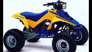 Show casing my new 1989 Suzuki quad racer 2 Stroke 250cc Lt r [upl. by Moreland491]