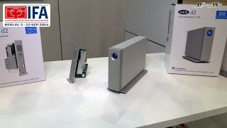 IFA 2014 LaCie d2 Thunderbolt 2 [upl. by Deonne]