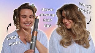 HOW I HACKED THE NEW DYSON AIRWRAP actually hold a curl  2022 TUTORIAL [upl. by Madeline]