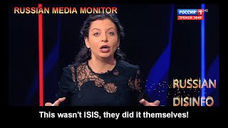 Head of RT Margarita Simonyan blames the US and Ukraine for the Crocus City Hall attack [upl. by Jilli]