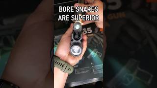 Who the heck still uses patches boresnake guncleaning 9mm pewpew sig p320 glock asmr edc [upl. by Nonnah]