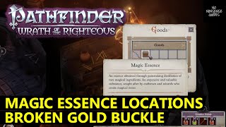 Pathfinder Wrath of The Righteous Magic Essence Locations  Broken Gold Buckle [upl. by Buschi572]