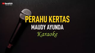 Maudy Ayunda  Perahu Kertas Karaoke [upl. by Merkle]