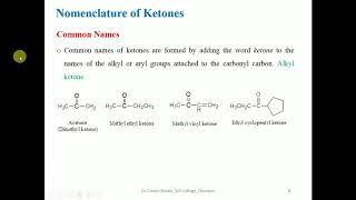 Nomenclature of aliphatic alicyclic and aromatic carbonyl compounds [upl. by Hesoj]