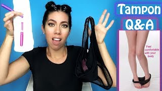 Tampon Q amp A I Tampons for beginners I Tampon 101 [upl. by Maddie]