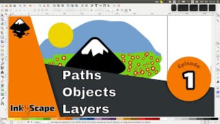 3 key concepts in becoming great with Inkscape Layers Objects and Paths [upl. by Enatan]