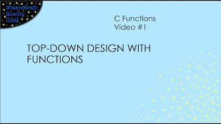 Functions in C Part 1 C Functions  1 [upl. by Liuka]