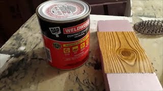 Foam Camper Trailer Insert Weldwood Contact Cement on XPS Foam [upl. by Kopple]