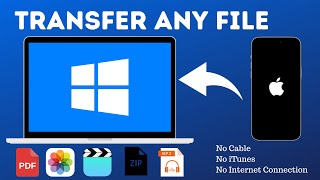 How to Transfer ANY File Between iPhone and Windows PC  No Cable or Internet [upl. by Dionysus]