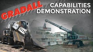 Gradall Hydraulic Excavators  Capabilities Demonstration [upl. by Acireh495]