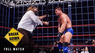 FULL MATCH The Rock vs Mankind vs Ken Shamrock — Steel Cage Breakdown In Your House [upl. by Aneres]