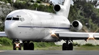 Boeing 727 Loud amp Powerfull Takeoff at Princess Juliana International Airport [upl. by Sheeree]