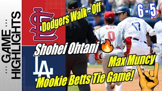 Dodgers Walk  Off  Max Muncy amp Mookie Betts Tie Game [upl. by Nileek]