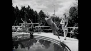 Dale pushes Roy into a swimming pool quotDONT FENCE ME INquot 1945 [upl. by Adon]