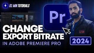 How to Change Export Bitrate in Premiere Pro 2024  Export Setting Premiere Pro Tutorial [upl. by Inessa174]