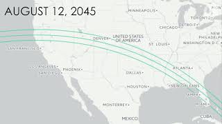 The next 100 years of total solar eclipses in the US [upl. by Koball]