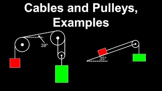 Cables and Pulleys Examples  AP Physics C Mechanics [upl. by Dnomsad]