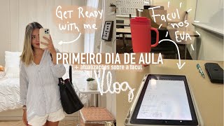 Primeiro dia de aula  Atualizações sobre a facul  VLOG facul nos EUA [upl. by Benildas167]