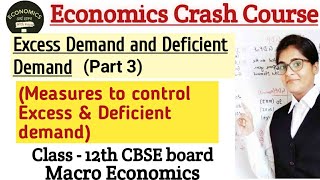 Excess demand amp deficient demand  Part3  Macroeconomics [upl. by Tehcac]