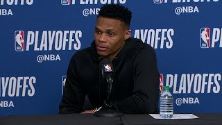 Russell Westbrook Postgame Interview  Thunder vs Jazz  Game 6  April 27 2018  2018 NBA Playoffs [upl. by Kienan]