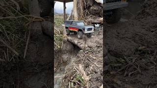 Trx4m 1979 bronco riding over new bridge traxxasbronco offroad rccar [upl. by Snahc571]