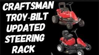 HOW TO FIX THE STEERING ON A CRAFTSMAN  TROY BILT  MURRAY  CUB CADET REAR ENGINE RIDER [upl. by Oman313]