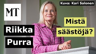 Riikka Purra  Julkisen talouden tila ja säästökohteet  MT Live 1222024 [upl. by Sammer]