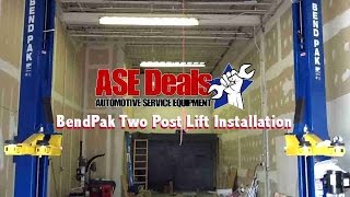 BendPak 2 Post Lift Installation with ASEDealscom [upl. by Blumenthal]