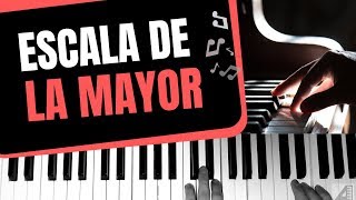 Escala de La mayor en piano [upl. by Rese]