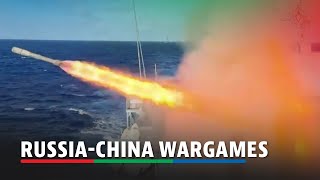 Russian Chinese warships conduct joint drills in Pacific  ABSCBN News [upl. by Aidnyl]