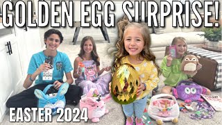 Whats inside this Gigantic Easter Golden Egg  Our Epic Easter of 2024 [upl. by Eisinger]