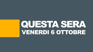 Stasera in tv programmi e film in prima serata  6 ottobre 2017 [upl. by Aunson313]