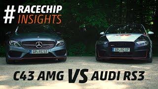 RaceChip test  Mercedes C43 AMG vs Audi RS3  racechipinsights [upl. by Lalad573]