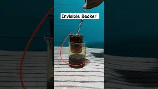 invisible Beaker। Refractive Index ।shorts physics experiment [upl. by Sven]