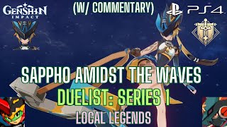 Local Legend Sappho Amidst the Waves  All Achievements  Duelist Series 1  Genshin Imapct 50 [upl. by Ahsael]