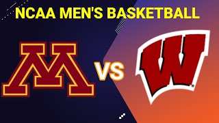 Wisconsin vs Minnesota  2023 NCAA MENS BASKETBALL LIVE SCORE [upl. by Nylaras]