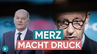 Merz nennt Scholz quotverantwortungslosquot und spricht über Lindners Zukunft [upl. by Khalin247]