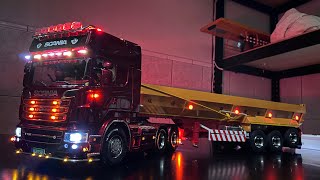 114 SCANIA R620 翻新R730 TRUCKS RC [upl. by Warenne]