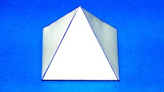 Como hacer una pirámide cuadrangular Rápido y fácil  Quadrangular pyramid [upl. by Ynnej]