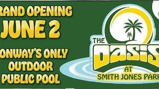 New Public Swimming Pool Opening June 2nd in Conway [upl. by Tuckie]