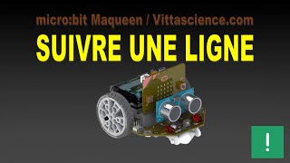 📏 microbit Maqueen  Vittascience  Suiveur de ligne [upl. by Aniakudo814]